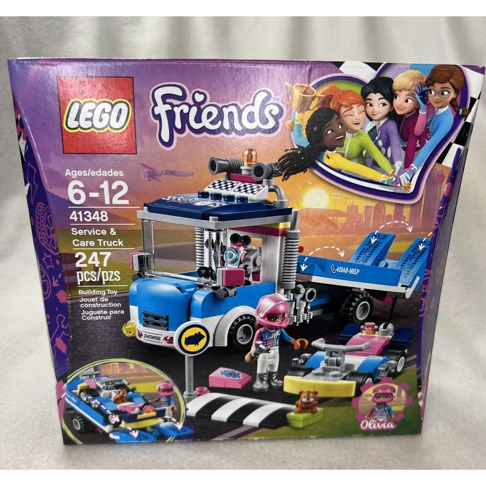 Lego 41348 Friends 6+ NEW Service & Care Truck Olivia FlatbedTowtruck 247 Pieces - Picture 1 of 4